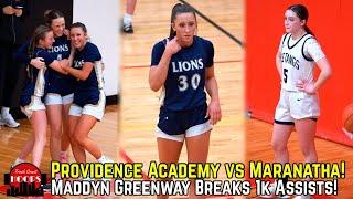 Maddyn Greenway Drops A Triple-Double! Providence Academy vs Maranatha!