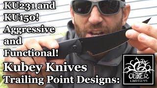 Kubey Knives Trailing Point Designs: KU231 and KU150! Aggressive and Functional!