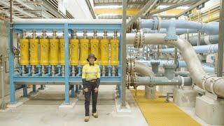 What happens at a Seawater Desalination Plant | Our water world