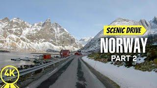 Most Beautiful Roads of Norway - 4K Scenic Drive Video to Make Indoor Cycling - Part #2