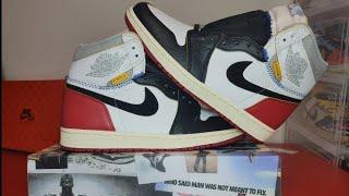 Air Jordan 1 Retro High Union Black Toe Review!!! Don't get scammed watch the review