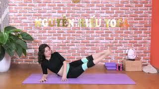 Yoga tại nhà _ Bài tập Yoga giảm eo, giảm mỡ nội tạng BỤNG GỌN EO THON_ Nguyễn Hiếu Yoga