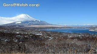 Panorama-dai, Mt.Fuji & Lake Yamanakako / パノラマ台から見た富士山と山中湖 空撮 20140205 Goro@Welsh corgi