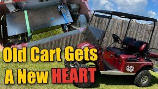 Old Golf Cart Gets New Lithium 36v Battery & Its FASTER! | Big Battery Gator MAX 120AH | Ezgo TXT