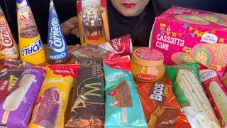 ASMR EATING ICECREAM,MAGNUM TRUFFLE,HAVMOR ICECREAM,CHOCOBAR,AMUL ICECREAM *ICECREAM PARTY*