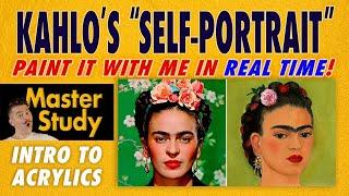 Paint Frida Kahlo's "Self-Portrait for Leon Trotsky" (1937)! Master Study – Easy Intro Acrylic Class