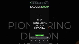 setting up hbar wallet and interacting on saucerswap for a possible #airdrop #wallet #hbar #saucer