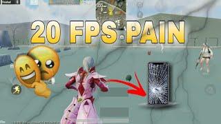 PAIN OF A 20 FPS PLAYER | VIVO Y91 | BGMI MONTAGE