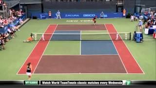 Martina Hingis vs Serena Williams Highlights From 2011 WTT Sportimes vs Kastles