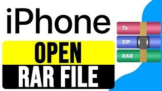 How to OPEN RAR File on iPhone 2025 | Extract & Unzip Files