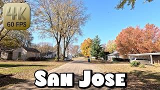 Driving Around Small Town San Jose, Illinois in 4k Video