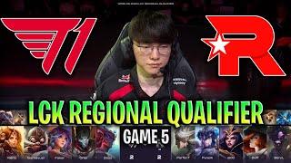 T1 vs KT FULL GAME 5 LCK REGIONAL QUALIFIER 2024 - SKT T1 vs KT ROLSTER LCK REGIONAL QUALIFIER 2024