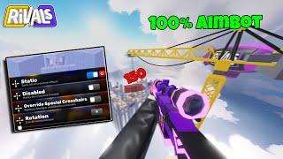 I used AIMBOT settings in roblox rivals... (best settings)