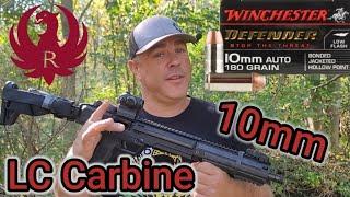 10mm Winchester Defender 180gr JHP Test w/ Ruger LC Carbine 10mm