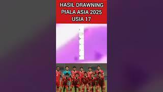 Pembagiam grup Piala Asia 2025 Usia 17 #pialaasiau #asian #shortsvideo #shortsviral