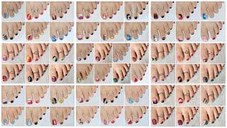 Foot nail art huge compilation 2024 | Best & easy toe nail art at home for Christmas| Nail Delights