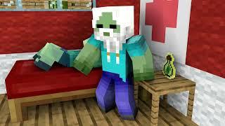 The Story of Poor Zombie Boy and Rich Zombie Girl - Minecraft Animation