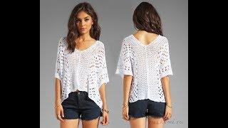 Белые Летние Кофточки Крючком - 2019 / White Summer Blouses Crochet / Weißer Sommerblusen-Haken