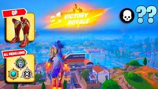 High Elimination Solo Zero Build Win Gameplay | New Corvus Skin! | 3 Medallions In Fortnite Ch5 S4