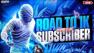 ROAD TO 1K SUBS CLASSIC & ULTIMATE ROYALE| BGMI LIVE  | #bgmi #bgmilive #DYSPROisLIVE #pubgmob