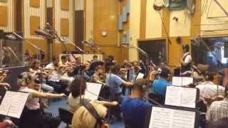 "Fierce" recording session with Budapest Scoring Orchestra
