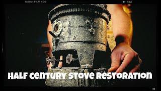 Restoration of a rusty half-century-old kerosene stove in 3 minutes | @Restorationskills77