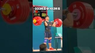 233kg Liu Huanhua  Olympic Champion #weighlifting