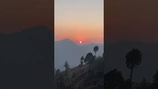 Sunset view from Leisure Nest Hospitality Shimla #shorts