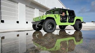 AM General Humvee "Verde" Rolling around Fort Lauderdale "Bullet Motorsports Inc"