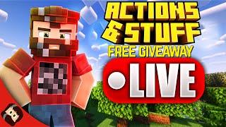  FREE ACTIONS AND STUFF GIVEAWAYS! | Minecraft Bedrock