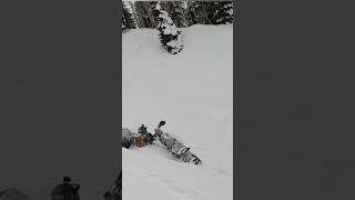 Snow bike T-Bone accident