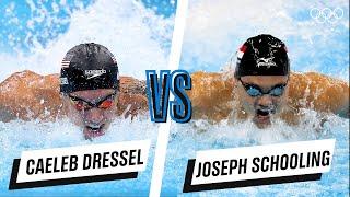 Caeleb Dressel  Joseph Schooling - 100m butterfly | Head-to-head