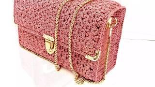 Πλεκτή τσάντα με αστεράκια||Puffy star stitch bag