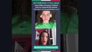 JOIN INTREPID ITALIAN  Registrations NOW OPEN IntrepidItalian.com (Michele's Testimonial)