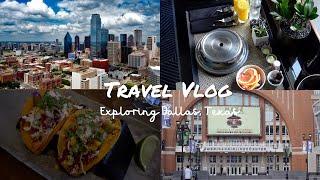 Dallas Vlog: The Joule Hotel, Dirk Nowitzki Statue, Happy Hours, Museums and Galleries, Good Eats