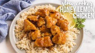 Slow Cooker Honey Lemon Chicken | The Recipe Rebel