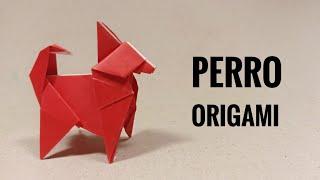 cómo hacer un PERRO de ORIGAMI paso  a  paso / how to fold a paper dog