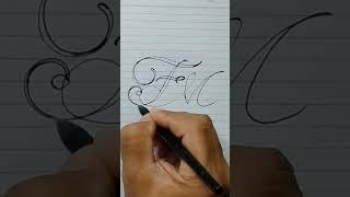 Initial FM : Ford & Maey for invitation cards. #art #calligraphy #lettering