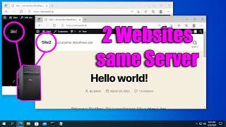 How to create multiple websites on one server