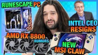 HW News - Intel CEO "Steps Down," New MSI Claw 258V, $7100 Computer Case, RX 8800 Rumors