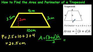 How to Find the Area and Perimeter of a Trapezoid