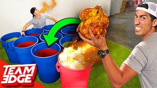 Giant Spicy Cup Pong! | Whole Chicken!!