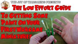 The Low Effort Guide to Getting Some Paint on your First Wargame Miniature