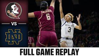 Florida State vs. Notre Dame Full Game Replay | 2024-25 ACC Women's Basketball