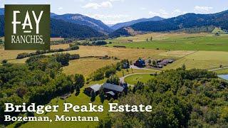 SOLD | Bozeman Montana Property For Sale | Bridger Peaks Estate | Beautiful Log Home