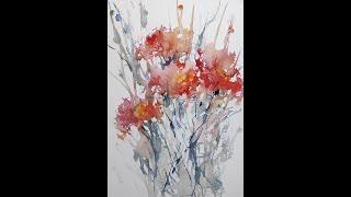 Watch This Simple Playful modern fantasy floral bouquet Painting Come to Life in Minutes!