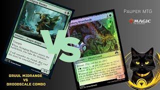 Gruul Midrange Vs Broodscale Combo [Pauper Gameplay]