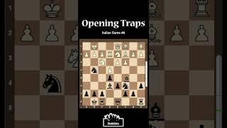 Opening Traps, Italian Game (6) #chess #catur #schach #szachy #trap #opening #shakki