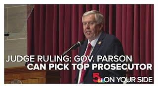 Judge rules Gov. Mike Parson gets to pick next St. Louis County prosecutor