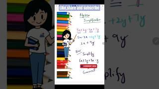 Simplification| Subscribe for more maths videos #maths #algebra #simplification